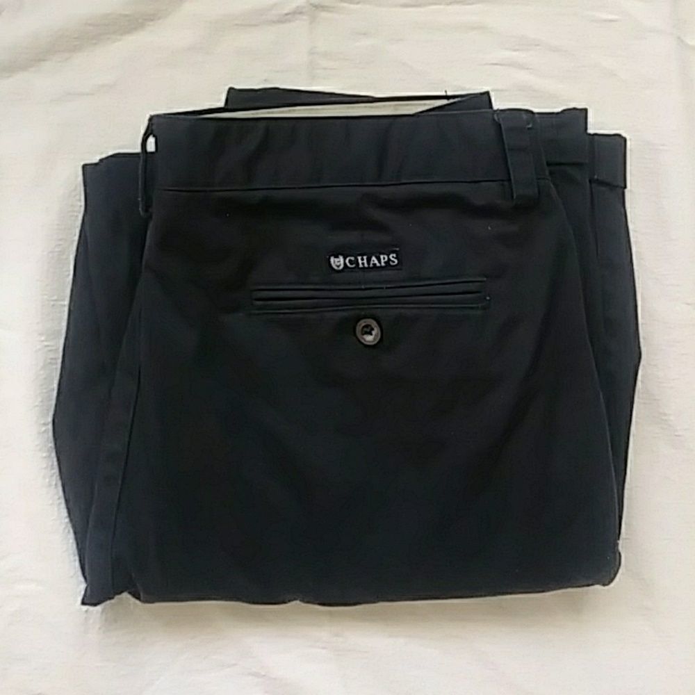 Chaps Dark Blue Khaki Pants....FLAWLESS